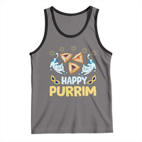 Purim Cat Tank Top Happy Purrim Hamantash Jewish Star of David