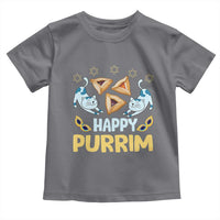 Purim Cat Toddler T Shirt Happy Purrim Hamantash Jewish Star of David