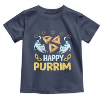 Purim Cat Toddler T Shirt Happy Purrim Hamantash Jewish Star of David