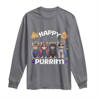 Purim Cat Long Sleeve Shirt Happy Purrim Hamantash Cute Cat Costume