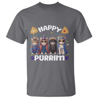 Purim Cat T Shirt Happy Purrim Hamantash Cute Cat Costume
