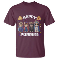 Purim Cat T Shirt Happy Purrim Hamantash Cute Cat Costume