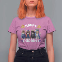 Purim Cat T Shirt For Women Happy Purrim Hamantash Cute Cat Costume