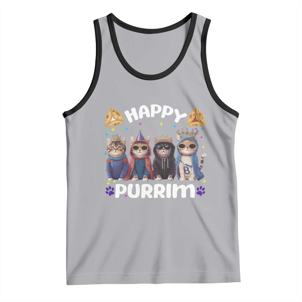 Purim Cat Tank Top Happy Purrim Hamantash Cute Cat Costume