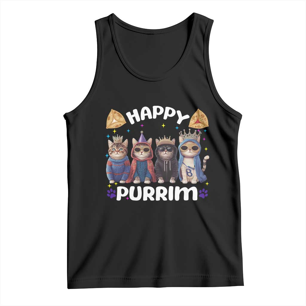 Purim Cat Tank Top Happy Purrim Hamantash Cute Cat Costume