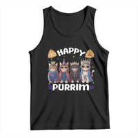 Purim Cat Tank Top Happy Purrim Hamantash Cute Cat Costume