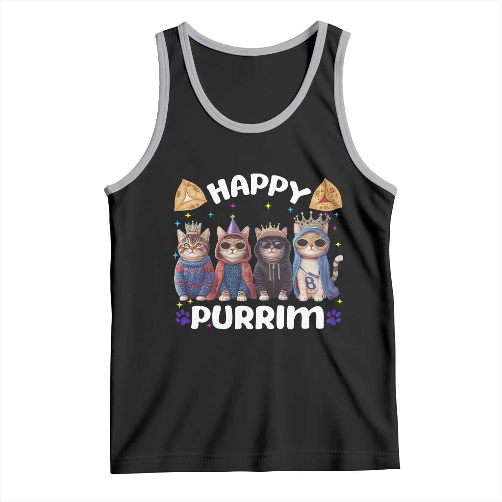 Purim Cat Tank Top Happy Purrim Hamantash Cute Cat Costume
