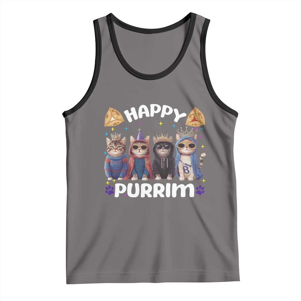 Purim Cat Tank Top Happy Purrim Hamantash Cute Cat Costume
