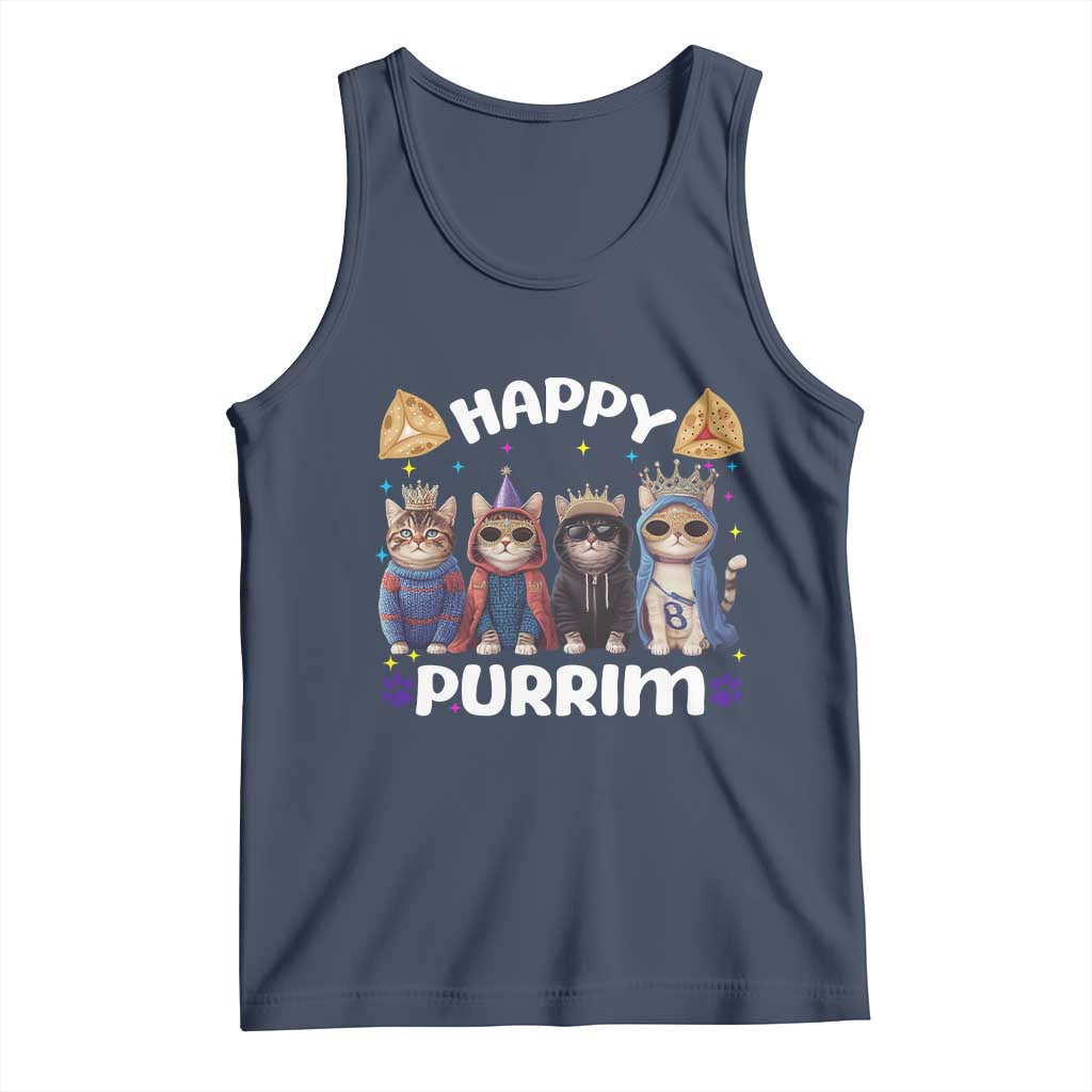 Purim Cat Tank Top Happy Purrim Hamantash Cute Cat Costume