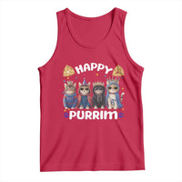 Purim Cat Tank Top Happy Purrim Hamantash Cute Cat Costume