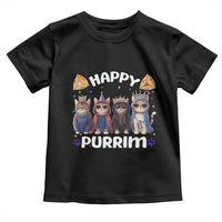 Purim Cat Toddler T Shirt Happy Purrim Hamantash Cute Cat Costume