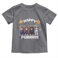 Purim Cat Toddler T Shirt Happy Purrim Hamantash Cute Cat Costume