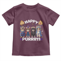 Purim Cat Toddler T Shirt Happy Purrim Hamantash Cute Cat Costume