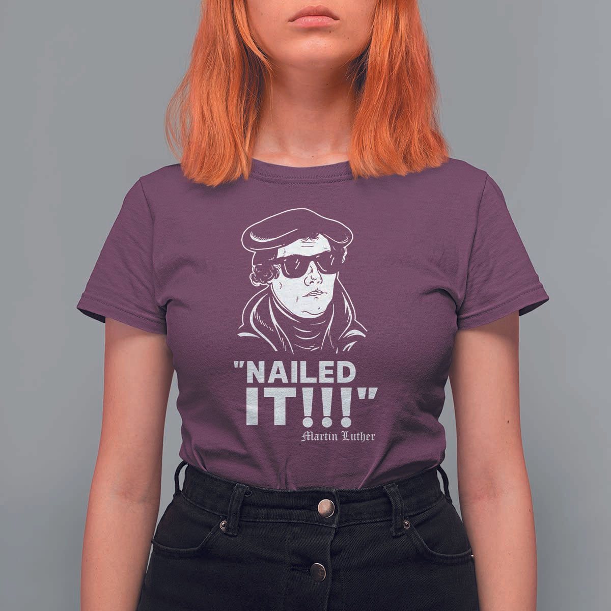 Funny Martin Luther Nailed It T Shirt For Women