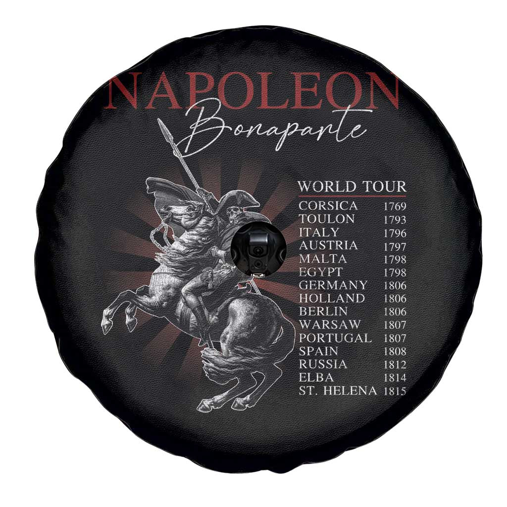 Funny History Lover Spare Tire Cover Napoleon Bonaparte World Tour