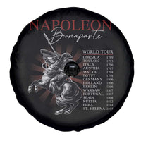 Funny History Lover Spare Tire Cover Napoleon Bonaparte World Tour