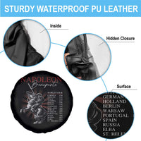 Funny History Lover Spare Tire Cover Napoleon Bonaparte World Tour