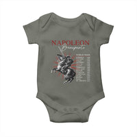Funny History Lover Baby Onesie Napoleon Bonaparte World Tour