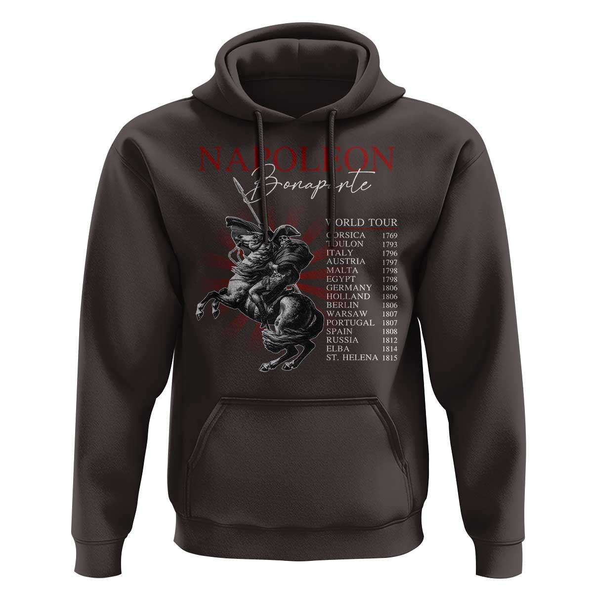 Funny History Lover Hoodie Napoleon Bonaparte World Tour
