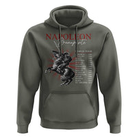 Funny History Lover Hoodie Napoleon Bonaparte World Tour