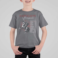Funny History Lover T Shirt For Kid Napoleon Bonaparte World Tour