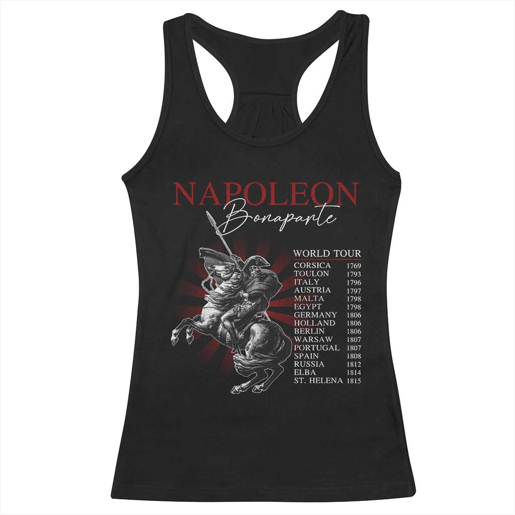 Funny History Lover Racerback Tank Top Napoleon Bonaparte World Tour