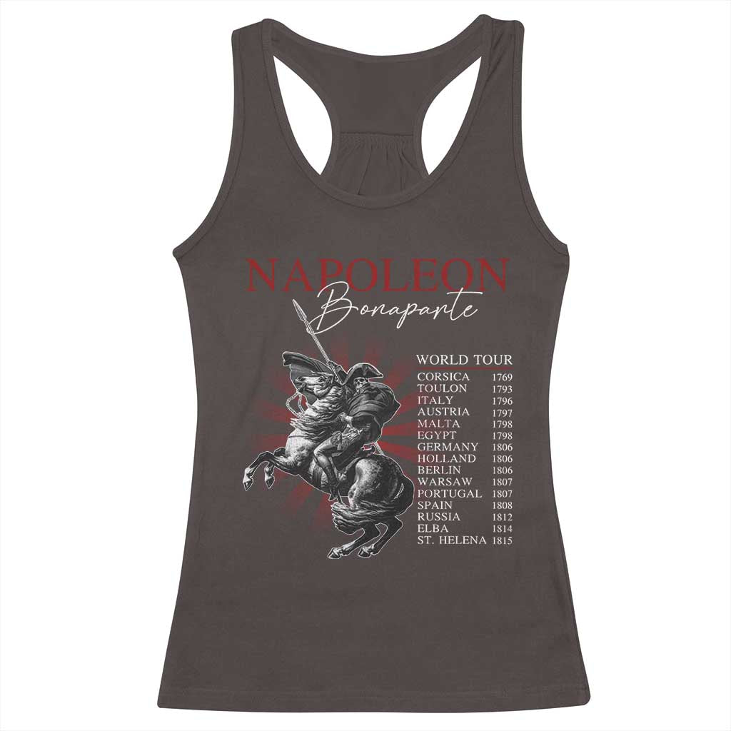 Funny History Lover Racerback Tank Top Napoleon Bonaparte World Tour