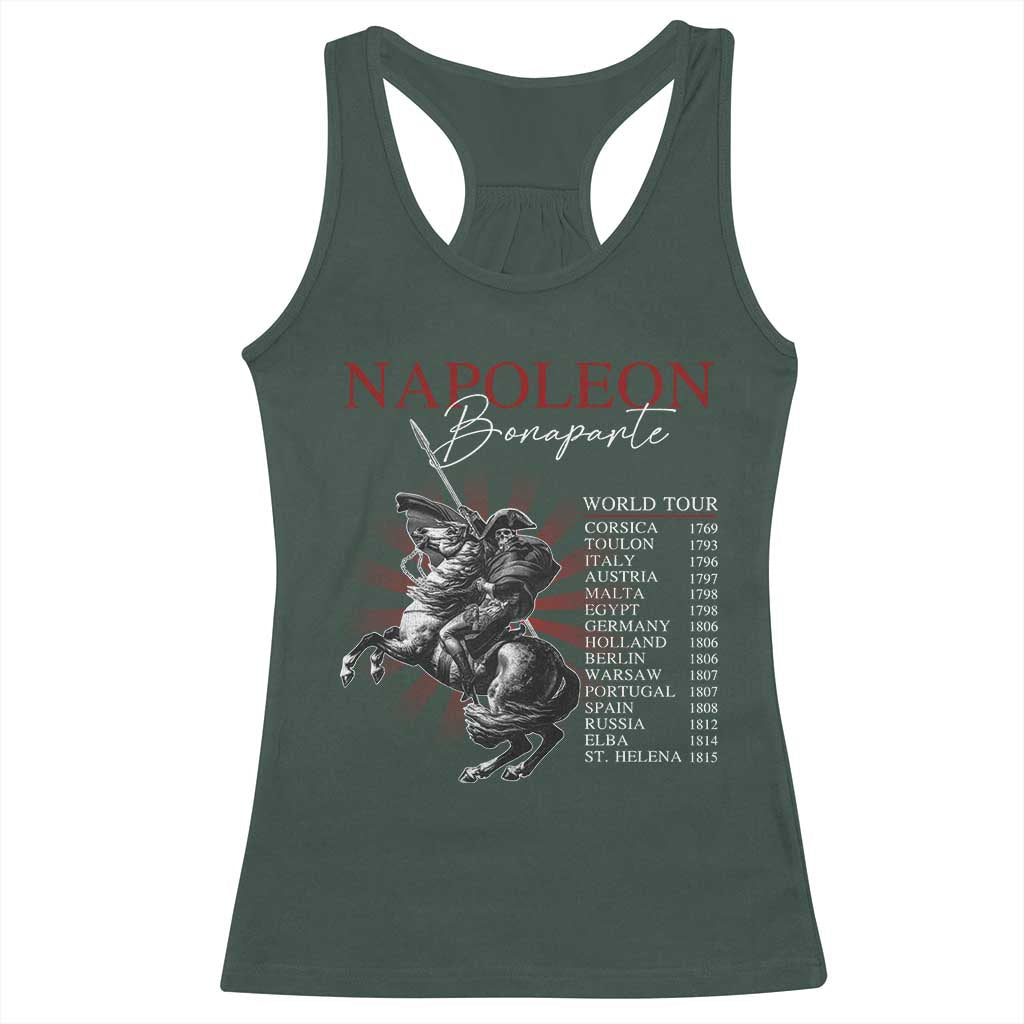 Funny History Lover Racerback Tank Top Napoleon Bonaparte World Tour
