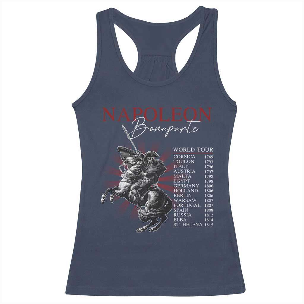 Funny History Lover Racerback Tank Top Napoleon Bonaparte World Tour
