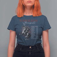 Funny History Lover T Shirt For Women Napoleon Bonaparte World Tour