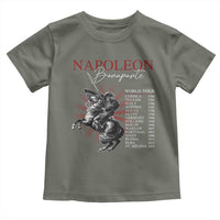 Funny History Lover Toddler T Shirt Napoleon Bonaparte World Tour