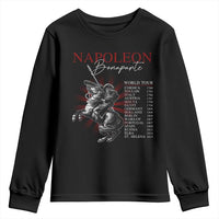 Funny History Lover Youth Sweatshirt Napoleon Bonaparte World Tour