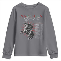 Funny History Lover Youth Sweatshirt Napoleon Bonaparte World Tour