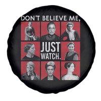 Strong Historical Women Spare Tire Cover Don't Believe Me Just Watch