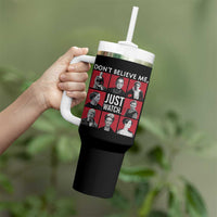 Strong Historical Women Tumbler With Handle Don't Believe Me Just Watch