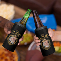 Satirical Funny History Jokes 4 in 1 Can Cooler Tumbler It's Good To Be The King