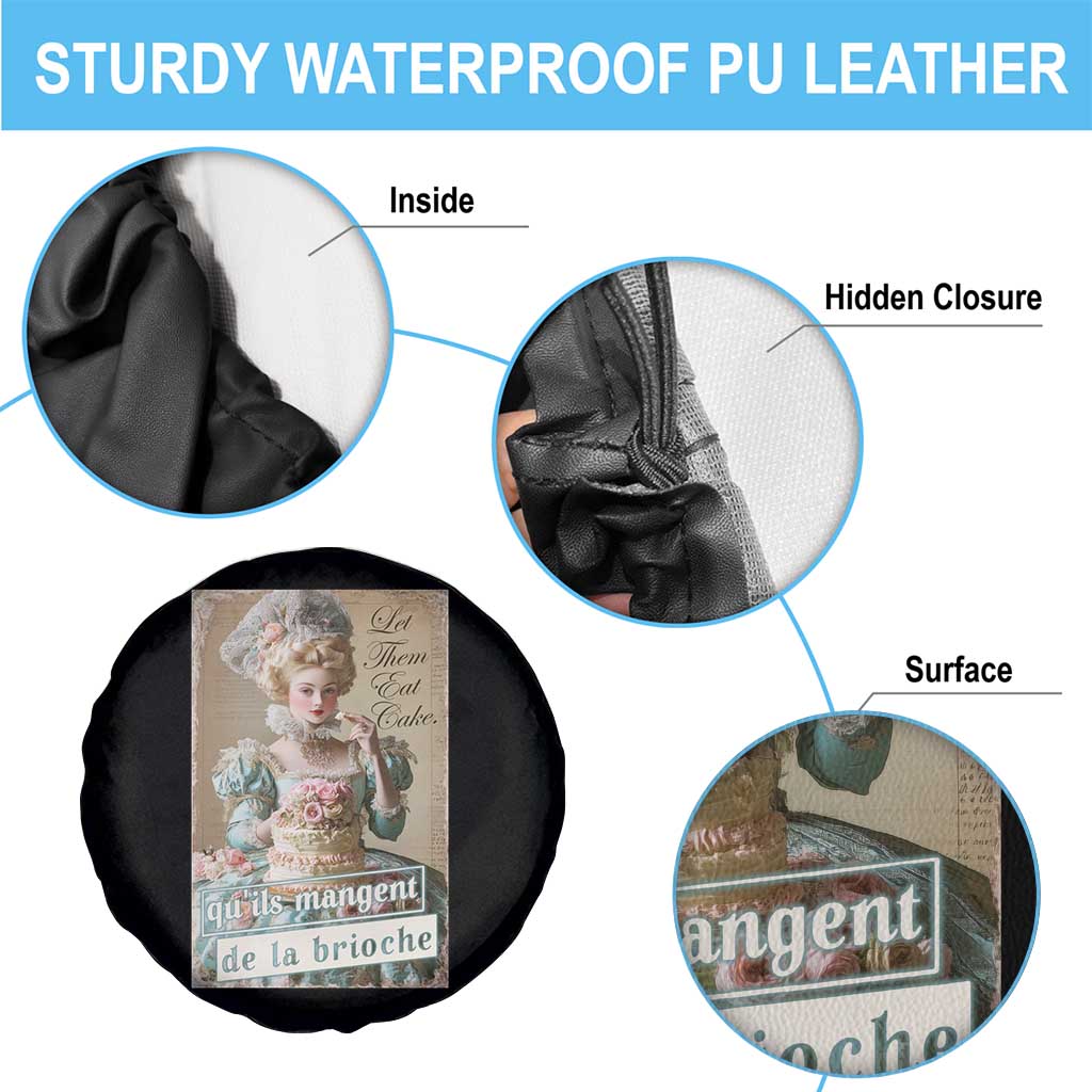 Satirical Funny History Jokes Spare Tire Cover Let Them Eat Cake Marie Antoinette Queen of France