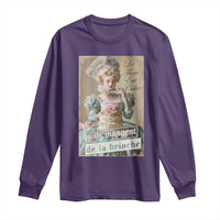 Satirical Funny History Jokes Long Sleeve Shirt Let Them Eat Cake Marie Antoinette Queen of France