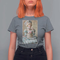 Satirical Funny History Jokes T Shirt For Women Let Them Eat Cake Marie Antoinette Queen of France