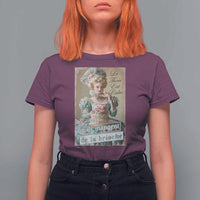 Satirical Funny History Jokes T Shirt For Women Let Them Eat Cake Marie Antoinette Queen of France
