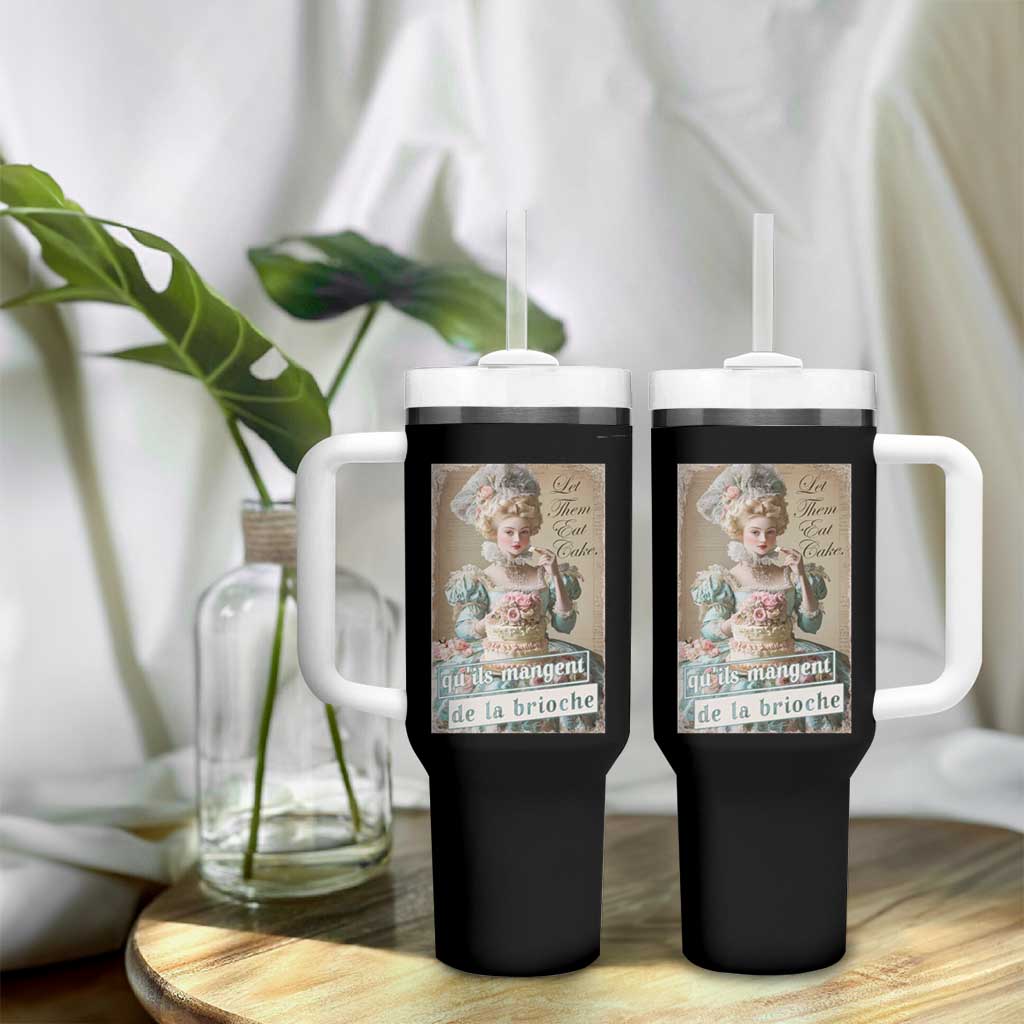 Satirical Funny History Jokes Tumbler With Handle Let Them Eat Cake Marie Antoinette Queen of France