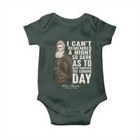 John Brown Baby Onesie I Cannot Remember A Night So Dark As To Have Hindered The Coming Day