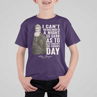 John Brown T Shirt For Kid I Cannot Remember A Night So Dark As To Have Hindered The Coming Day