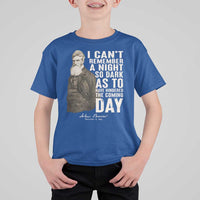 John Brown T Shirt For Kid I Cannot Remember A Night So Dark As To Have Hindered The Coming Day