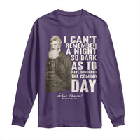 John Brown Long Sleeve Shirt I Cannot Remember A Night So Dark As To Have Hindered The Coming Day