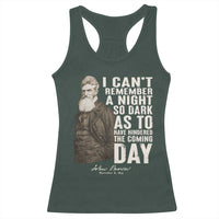 John Brown Racerback Tank Top I Cannot Remember A Night So Dark As To Have Hindered The Coming Day