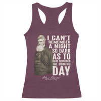 John Brown Racerback Tank Top I Cannot Remember A Night So Dark As To Have Hindered The Coming Day
