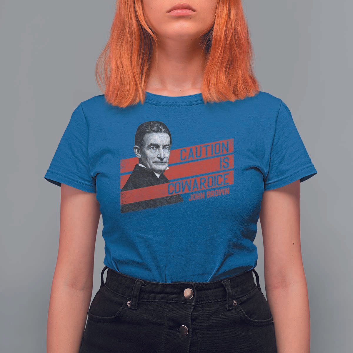 John Brown T Shirt For Women Caution Is Cowardice
