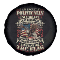 American Patriotism Spare Tire Cover Proudly Politically Incorrect God Bless America Support Troops