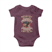 American Patriotism Baby Onesie Proudly Politically Incorrect God Bless America Support Troops